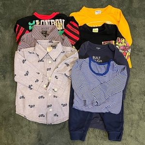 12m-18m. 80cm  Set of 8    6 tops& 1PJ